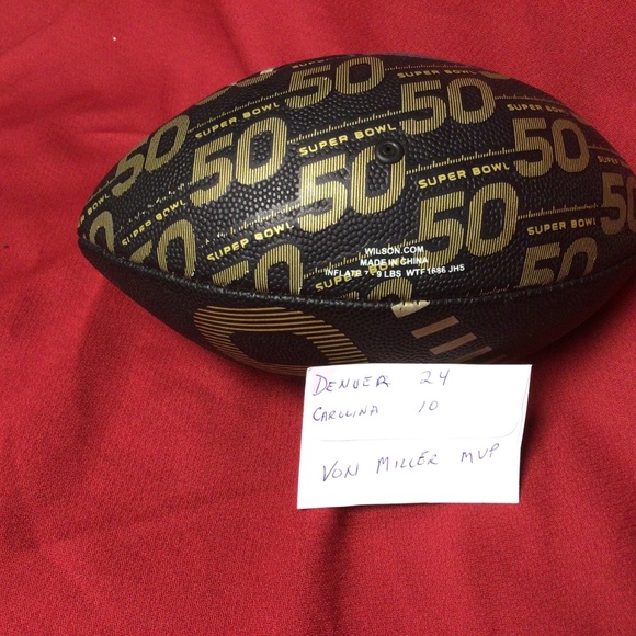 SUPER BOWL 50 promo football - Picture 2 of 3